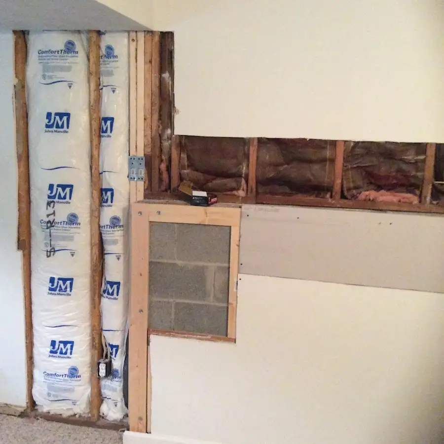 Wall insulation replacement during Structural Drying in Lindenwold